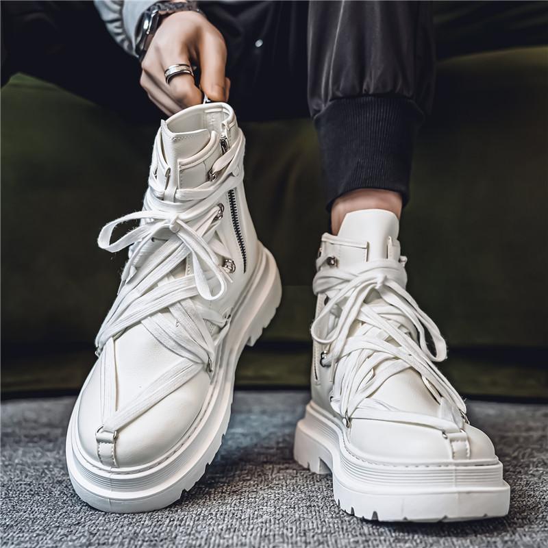 

Fashion CYYTL Mens Boots Casual Winter Shoes Ankle Outdoor Leather Cowboy Chelsea Tactical Hiking Work Platform Sneakers Designer Luxury 44