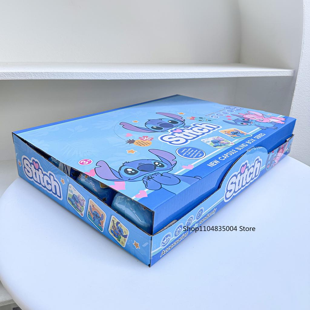 Nuovo Set 16 Pezzi Kpop & Stitch Action Figure da Collezione Capsula Anime Scatola Cieca Sorpresa Ciondolo Zaino Portachiavi Corda Bambola Giocattolo Regalo per Bambini