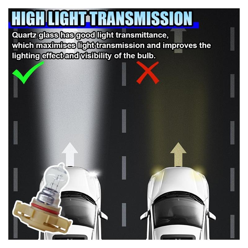 2 Stück PSX24W Halogenlampe für Jeep Grand Cherokee/Patriot/Compass Tagfahrlicht Quarzglas Auto-Glühbirnen PG20-7 2504 Glühbirnen 7