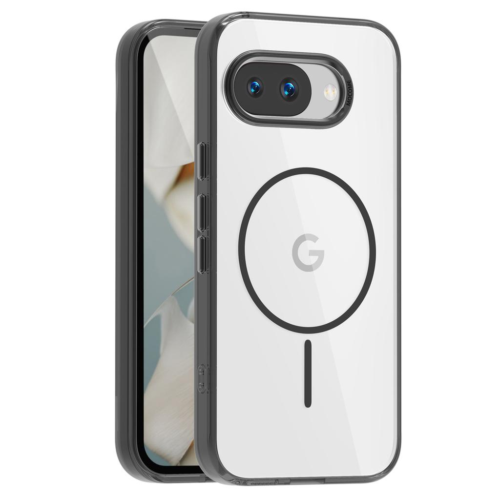Pro Google Pixel 9a Magnetické pouzdro Kompatibilní s MagSafe TPU PC Průhledný kryt na telefon