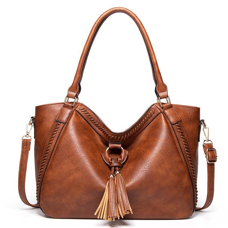 Cross-Border Retro Crossbady Handbag Women's New Fashion All-Match Underarm Bag Large Capacity Shoulder Tote Bag