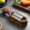 [Stainless Steel Cheese Grater] 1pc Stainless Steel Cheese Grater with Storage Box - Premium Grater for Grating Cheese, Peeling & Shredding