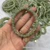 Hetian Jade Beaded Bracelet with Qinghai Material - DIY Design, Buddhist Round Beads Jewelry.