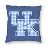 University Of Kentucky Square Pillowcase Polyester Linen Velvet Creative Zip Decorative Throw Pillow Case Car Cushion Case