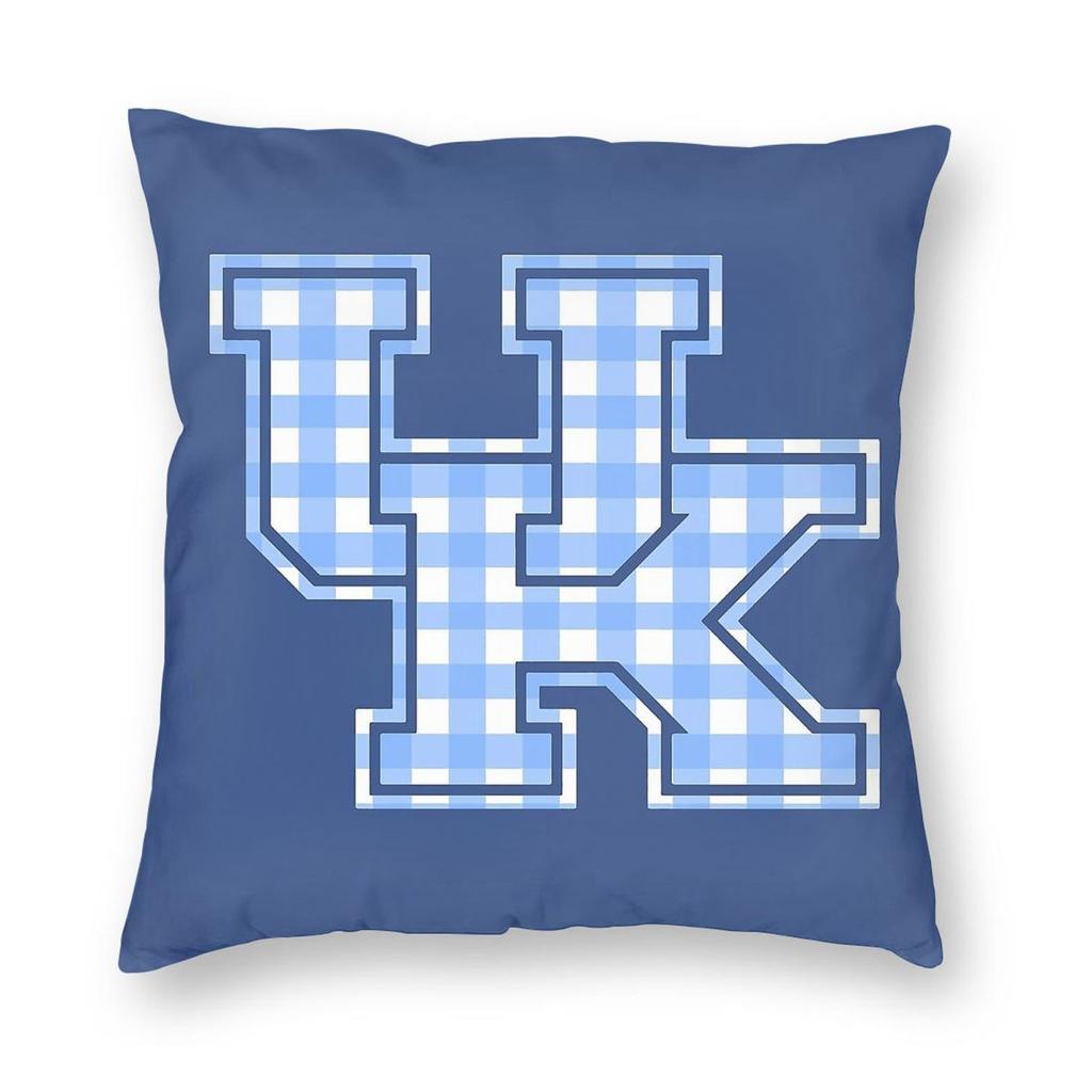 University Of Kentucky Square Pillowcase Polyester Linen Velvet Creative Zip Decorative Throw Pillow Case Car Cushion Case