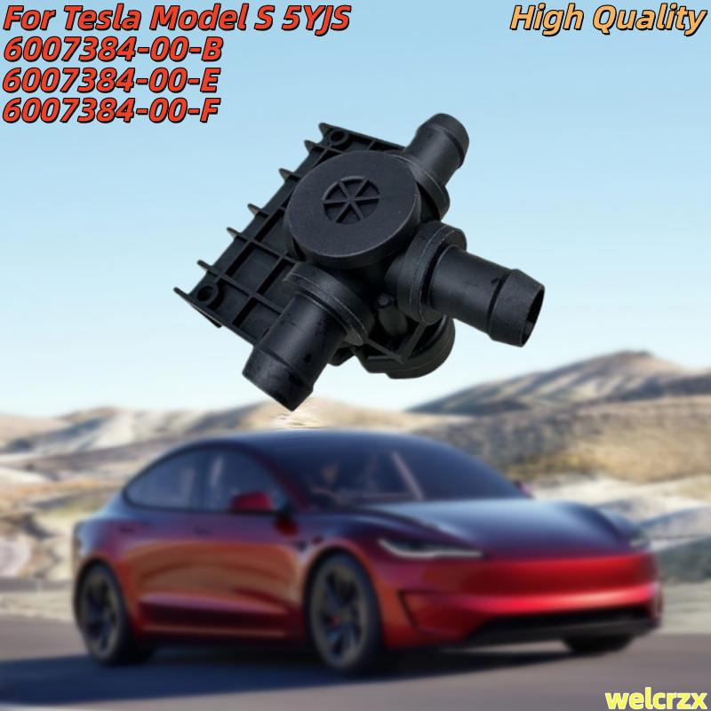 6007384-00-B 6007384-00-E 6007384-00-F Per Tesla Model S 5YJS Pompa Valvola Solenoide Controllo Liquido Refrigerante Riscaldatore Elettrico Valvola a 3 Vie