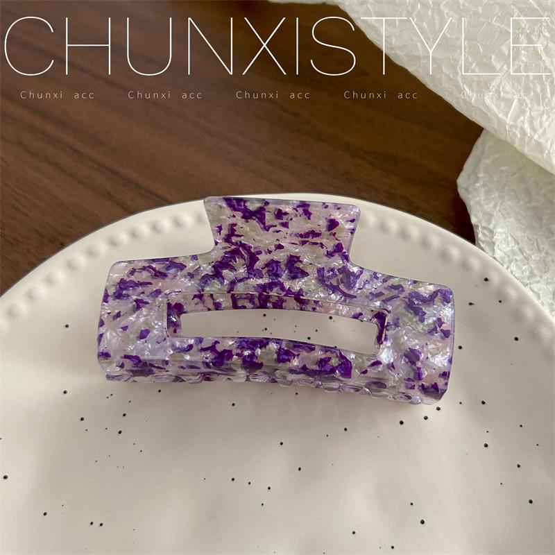 

Большая французская ретро-заколка для волос цвета русалки в виде акулы