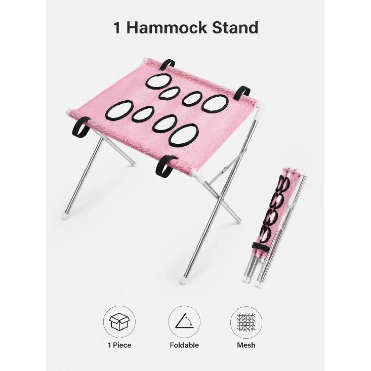 1Pcs Portable Pet Foldable Nail Grooming Bath Hammock Stand Clipping Helper Mesh Bathing Drying Table for Kitten Small Cats