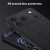 For iPhone 17 Pro Max Case Wood Texture PU Leather Coated PC TPU Phone Cover