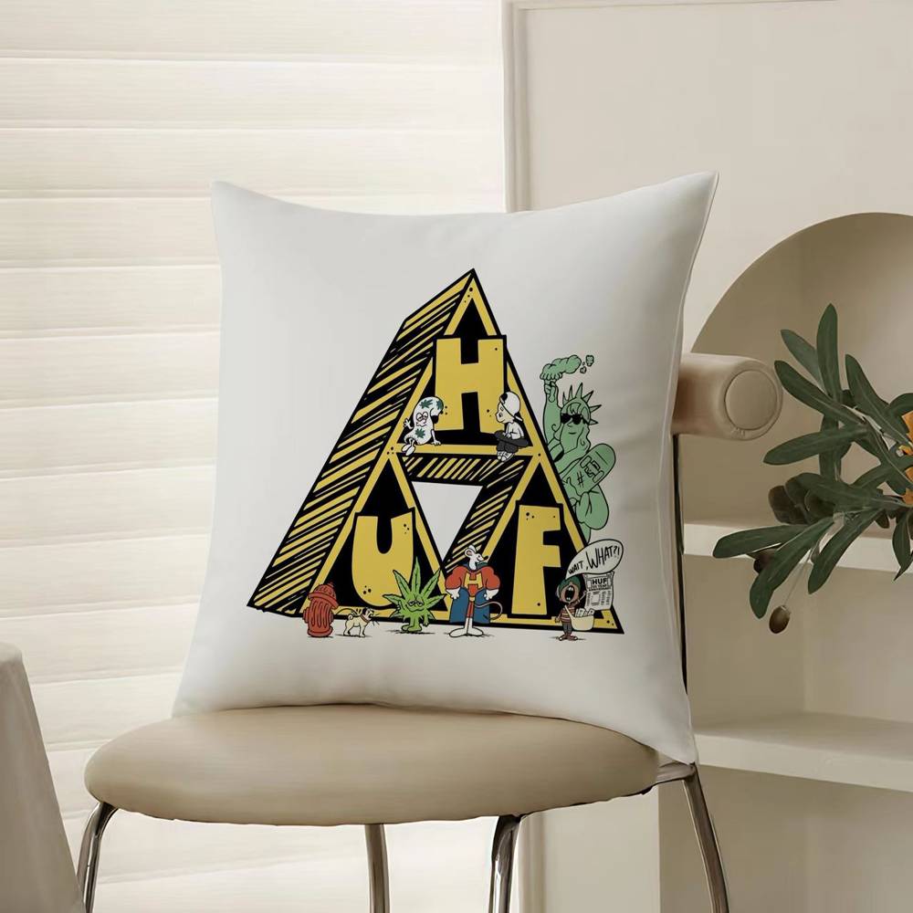 H-Huf Fashion Pillow Case Comfort Sofa Bed Silky elegant Invisible zipper Decorative cushion cover