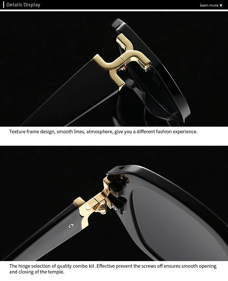 Trendy Polygonal Sunglasses for Street Photography Modern Retro Style Cross-Border Fashion 221