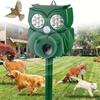 Solar Powered Ultrasonic Animal Repellant Owl Shape Ultrasonic Gopher Repeller for Orchard