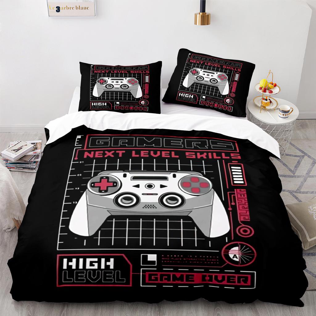 Digital Printing Three-Piece Gamepad Quilt Cover Size Quilt Cover 3D