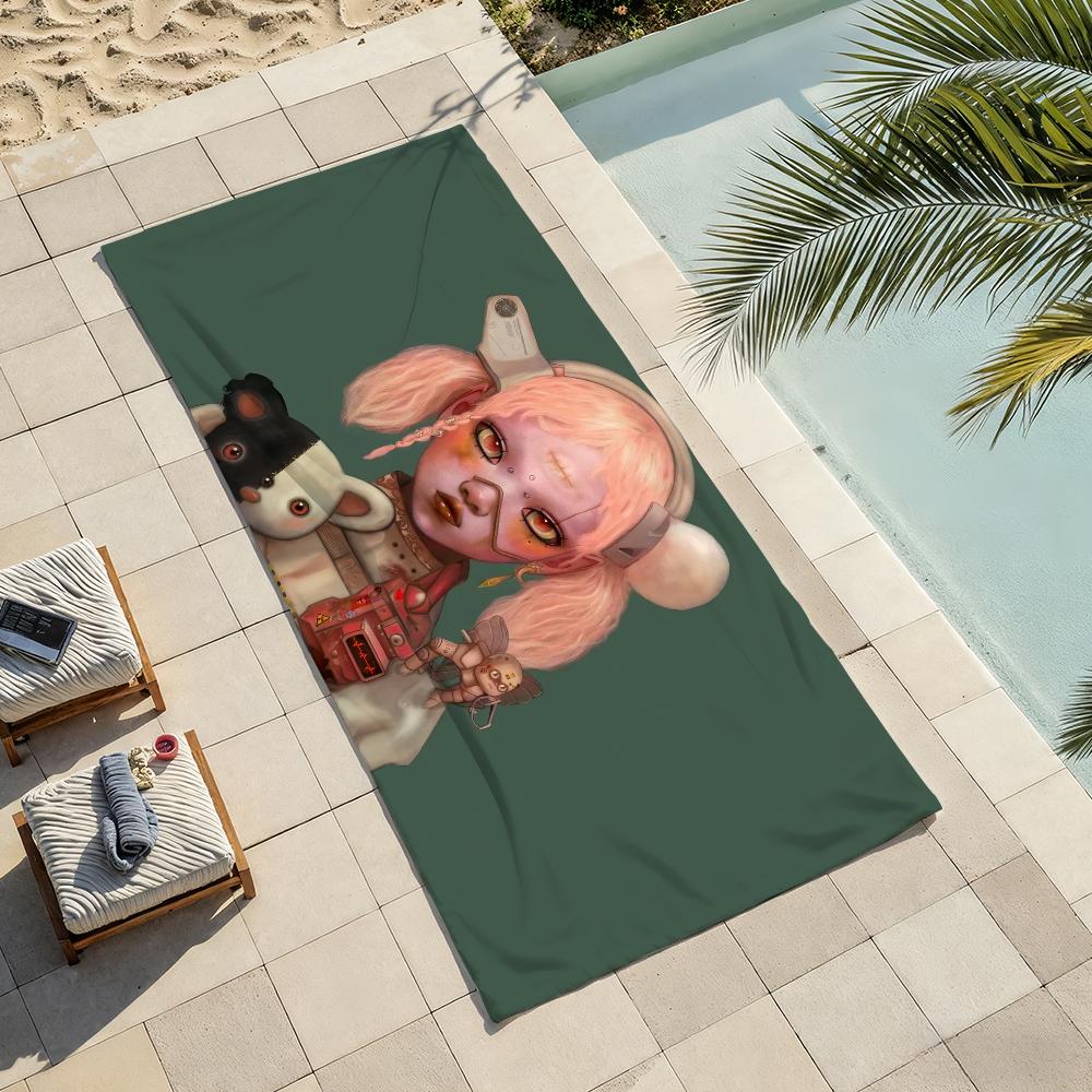 Rock B-Bring Me The H-Horizon Music Towel Shower Sauna Travel Spa Quick Dry Gym Accessories Soft Large Beach Towels