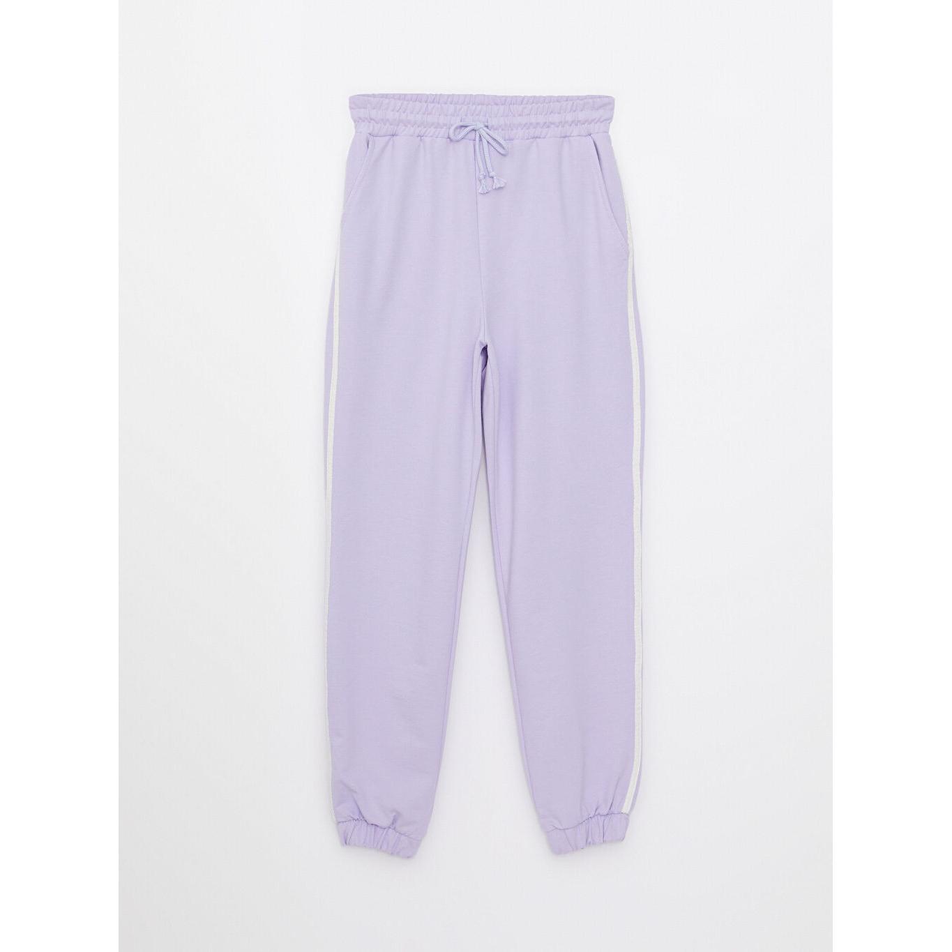 

LCW CASUAL Женские однотонные спортивные штаны с эластичной резинкой на талии Сиреневые