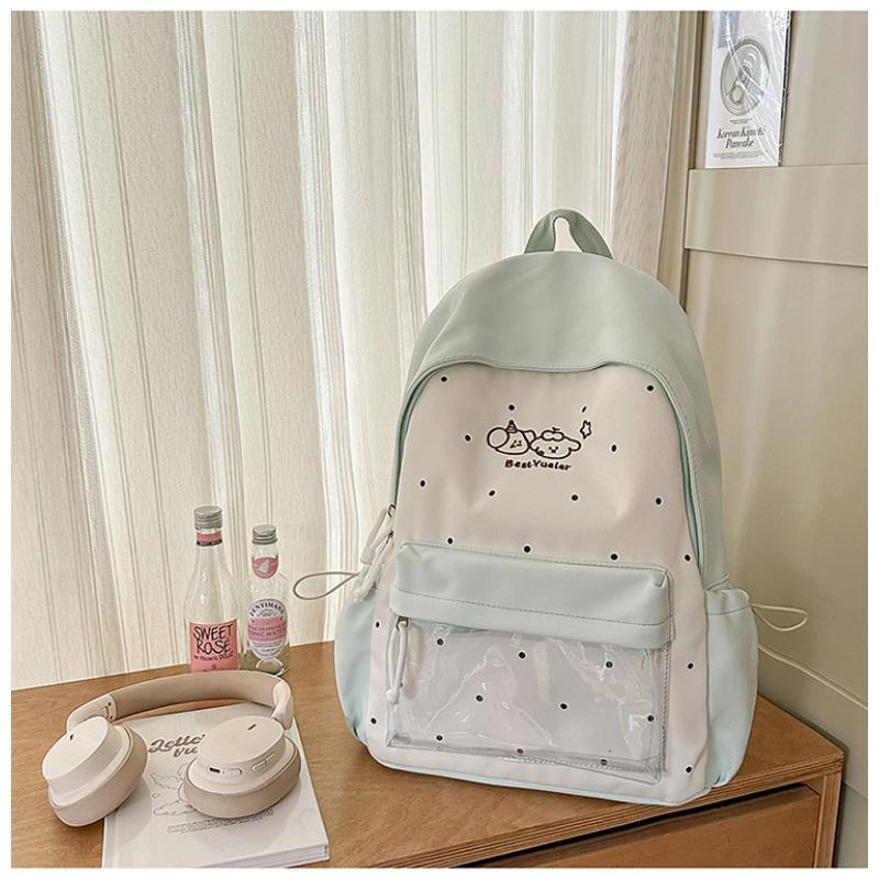 New high-value fresh and sweet candy color dopamine cute cartoon backpack junior high school students lightweight backpack