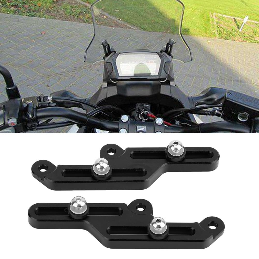 Motorcycle Windscreen Adjusters Windshield Bracket for HONDA NC700X NC750X 2012 2015 (Black)