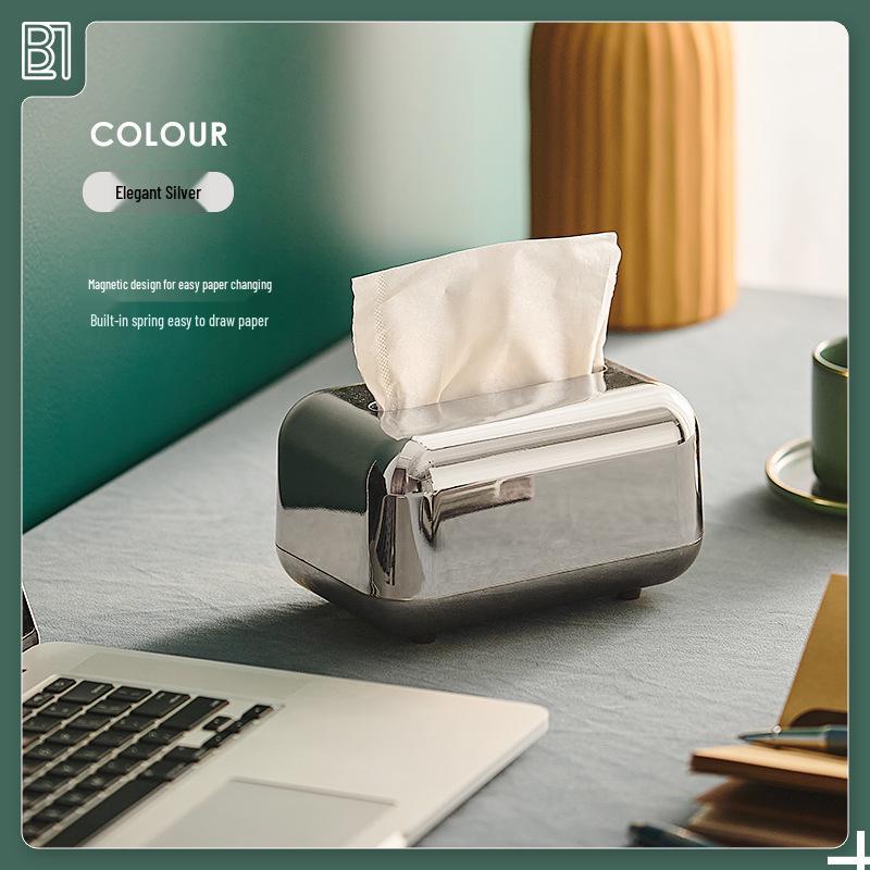 

Minimalist European Retro Tissue Box and Baby Wipes Dispenser for Living Room Desktop Storage 18 x 12 x 11 cm