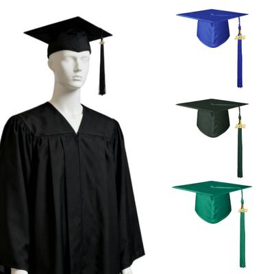 Gorra de Graduación Mate con Borla 2026 Elástica Ajustable Gorra de Graduación Unisex para Ceremonia de Escuela Secundaria Escuela Media Universidad