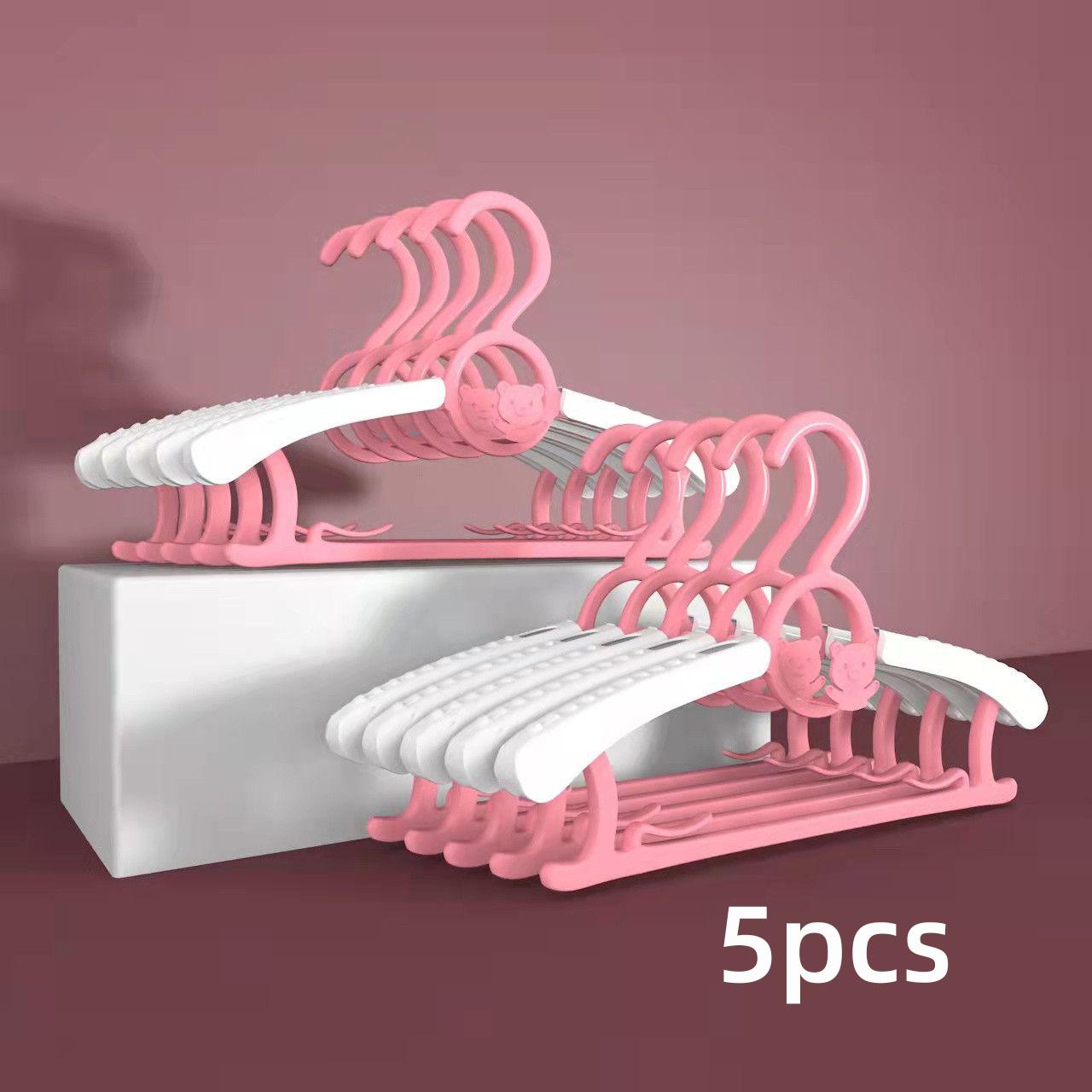 

Вішалка для дитячого одягу, багатофункціональна вішалка для дитячого одягу, підставка для новонародженого, маленька вішалка для дитячого одягу, побутова протиковзання рожевий