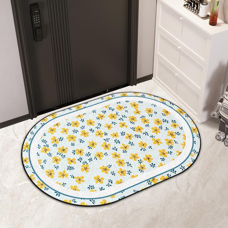 Wire Ring Entry Mat Ins Air Resistant Dirty PVC Can Be Cut Silk Ring Mat Non-slip Easy To Clean Entry Door Carpet