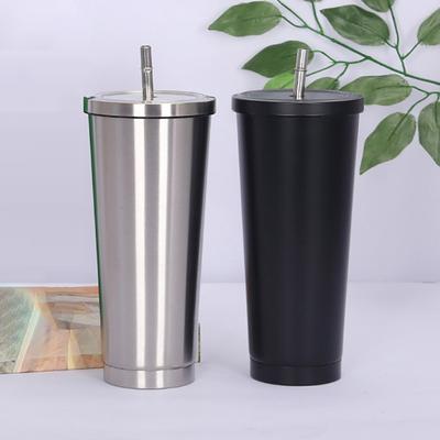 750ML Drinking Tumbler Large Capacity Multi-Functional Easy To Carry Water Storage Tumbler with Straw Travel