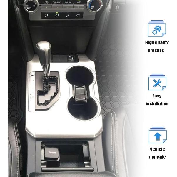 Priprilod Vnitřní lišta z uhlíkových vláken Kryt panelu řadicí páky středové konzole Interiér Kompatibilní s Toyota Camry 2012 2013 2014