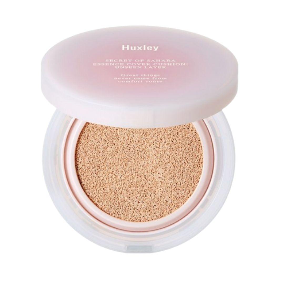 

Huxley Unseen Layer Essence Cover Cushion Foundation Hydrating Natural Coverage 12g coral sand color