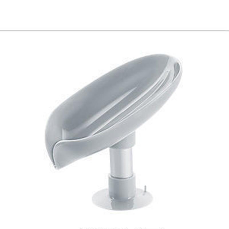2 Pcs Leaf Shaped Soap Holder Shower Soap Shelf Free Punching Soap Box Home Does Not Accumulate Water Bathroom Supplies