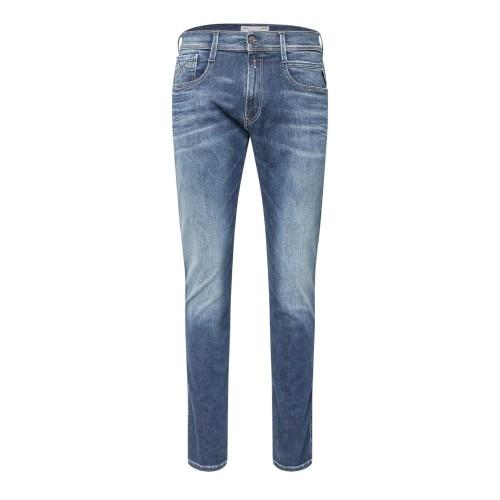 Replay Mens Anbass Cotton Slim Jeans