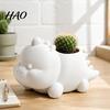 Cute Desktop Decoration 3D Printed Dinosaur Shaped Succulents Pot, Planter for Small Modern Desk Accessory Cactus Mini Plants, Decorative Flower