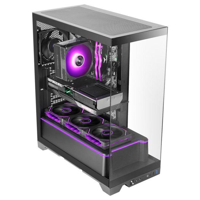 Boîtier Gaming ATX - MARS GAMING - MC-PRISMA - Triple Verre Trempé - ARGB - Double Chambre - Noir