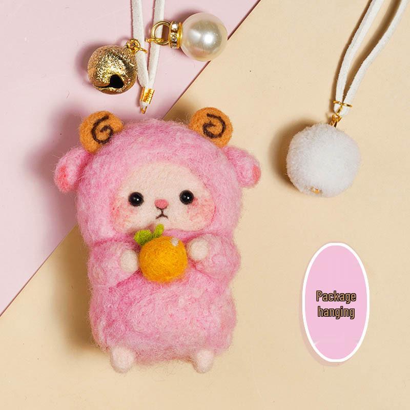 Kit Artizanal DIY Oaie din Pâslă de Lână - Ornament Handmade & Antistres