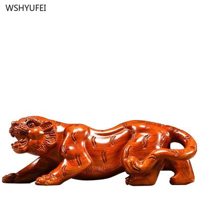 1 pz Scultura in palissandro Ornamenti Tigre soggiorno ufficio Libreria desktop decorazione casa Regalo inaugurazione casa Artigianato Zodiaco statua