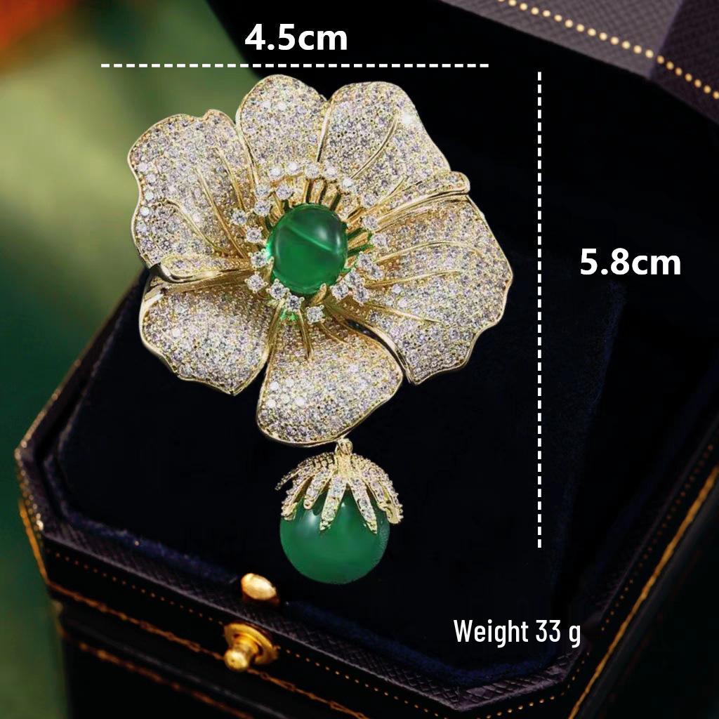 Exquisite Butterfly Rhinestone Brooch - Versatile 3D Floral Alloy Accessory for Women