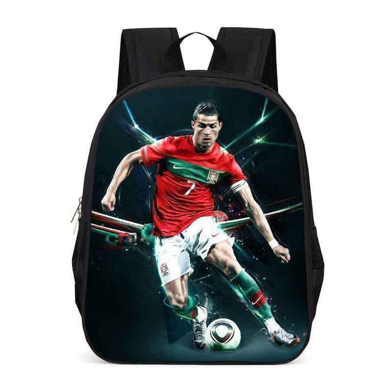Zaino Scolastico per Bambini con Stampa Cristiano Ronaldo Neymar Leggero Design Ergonomico Studenti Elementari