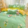 Cartoon Dormitory Three-piece Set Single Bedding Quilt Cover Double Bed Sheet Four-piece Set