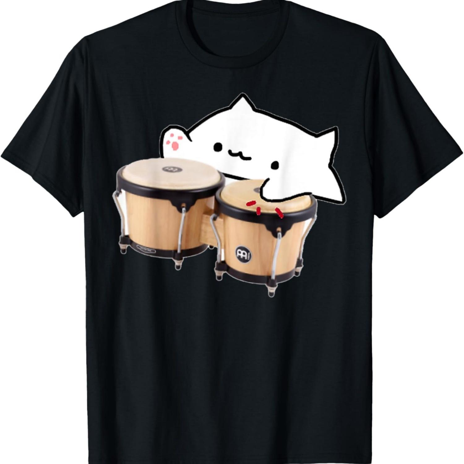 Bongo Cat meme T-Shirt S
