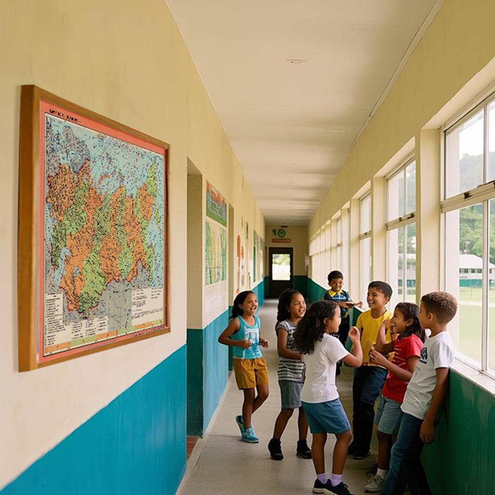 Russische Version-Karte der Russischen Sowjetföderativen Sozialistischen Republik Wandkunst Drucke Poster Dekor Tourismus/Bildungswerkzeuge