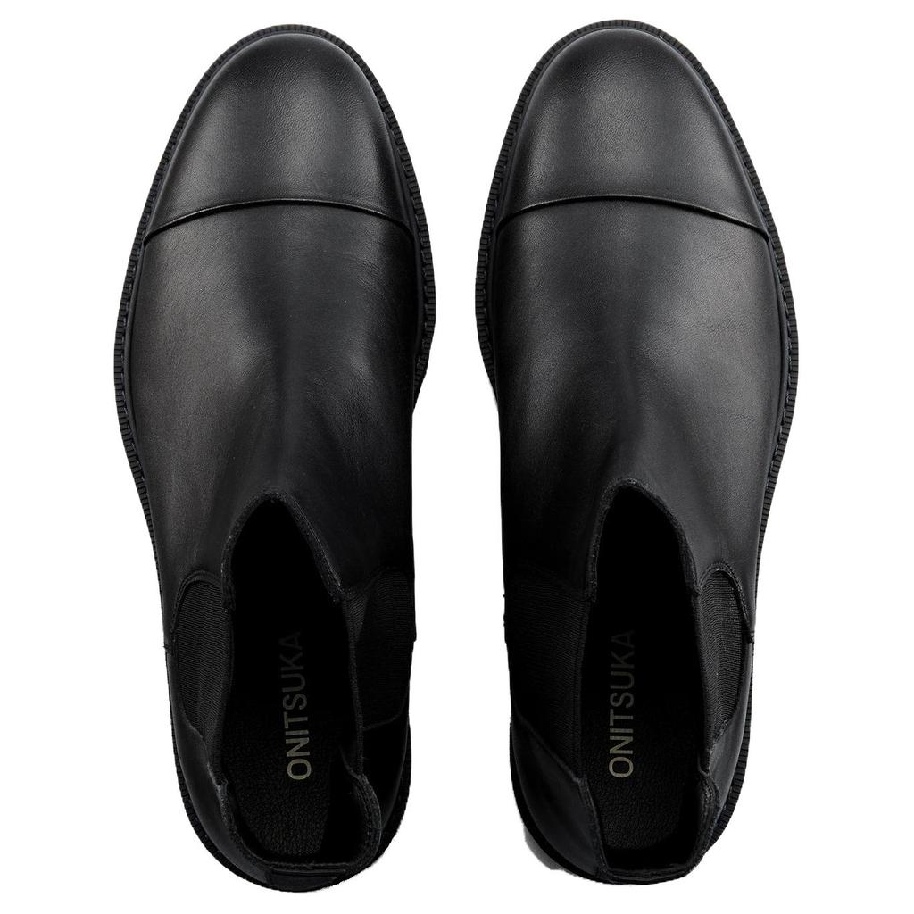 ONITSUKA TIGER Side Gore Comfortable Versatile Short Chelsea Boots Men Boots Black 1181A442-007