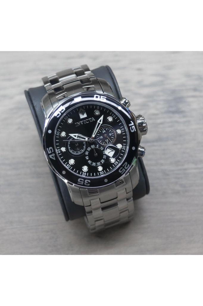 [Invicta] Watch Pro Diver Quartz 48mm Case Silver Stainless Steel Strap Black Dial 69 Men's [Item]