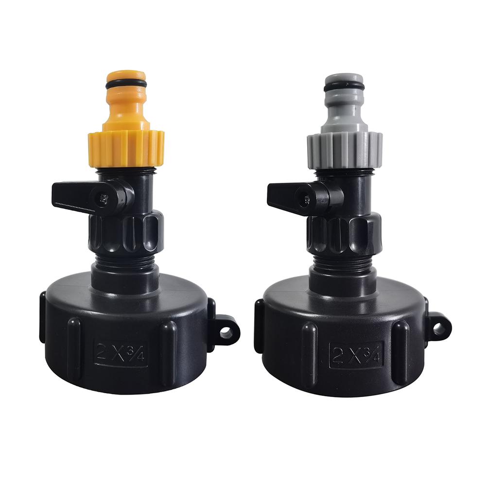 1Set 3Pc IBC S60 * 6 water tank adapter adapter valve nipple set universal joint Water valve Garden irrigation drip irrigation