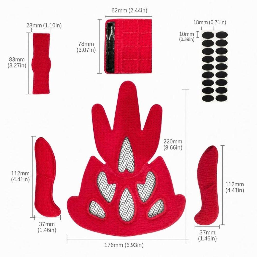 2 Sets Sponge Helmet Lining Soft Bicycle Helmet Liner Durable Helmet Liner Electric Scooter Use