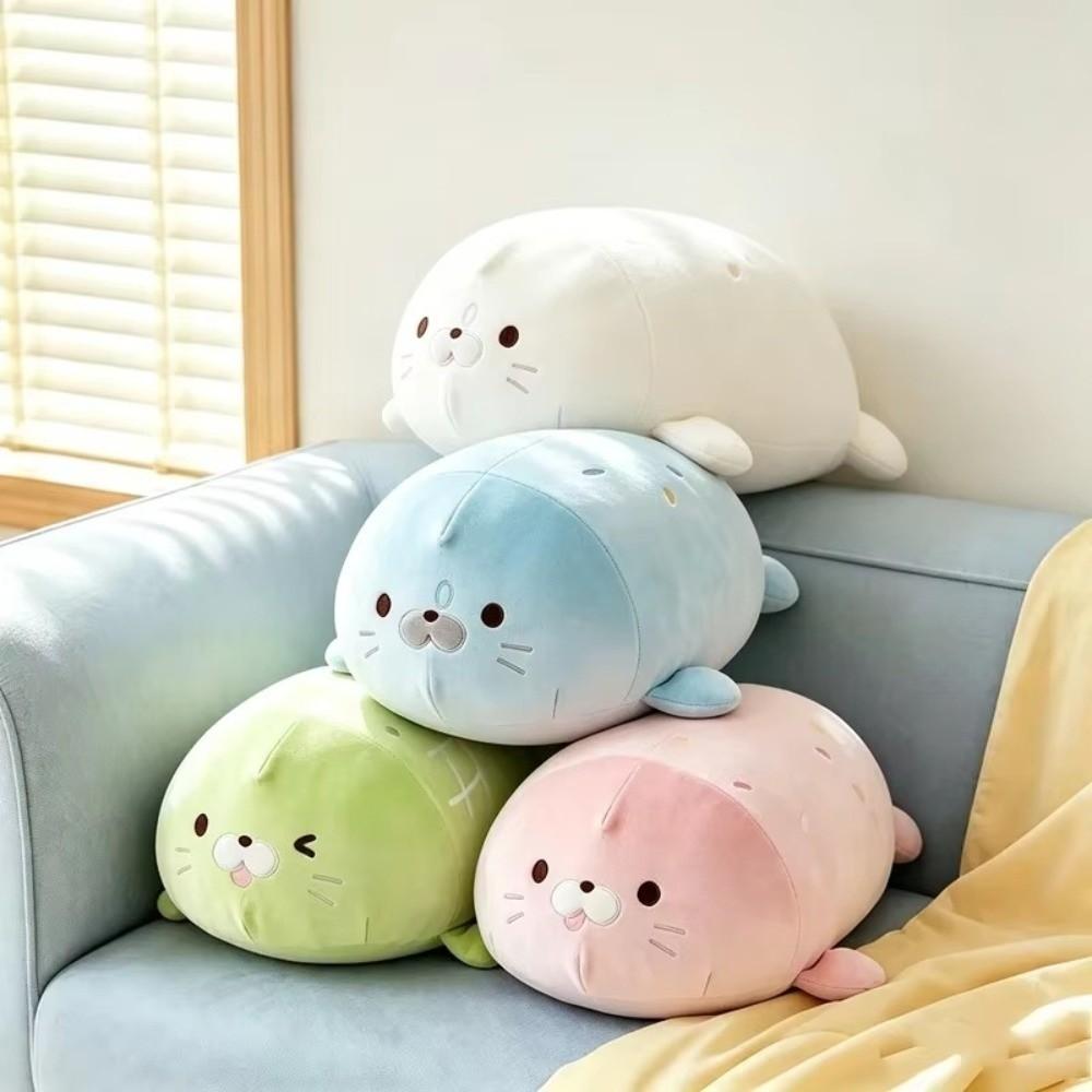 Very Soft Seal Plush Toy Filled Marine Animal Plush Toy Back Cushion Sea Lion Doll Sofa Bed