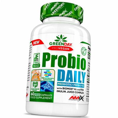 Probiotiques et Prébiotiques, GreenDay Probio Daily, 60 gélules végétales (69135002)