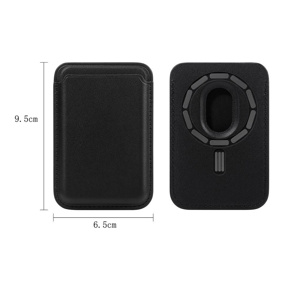 Carteira Magnética Universal de Couro MagSafe Porta-Cartões Bolso para Cartões com Fixação Forte para Iphone Samsung Xiaomi OPPO Motorola Google