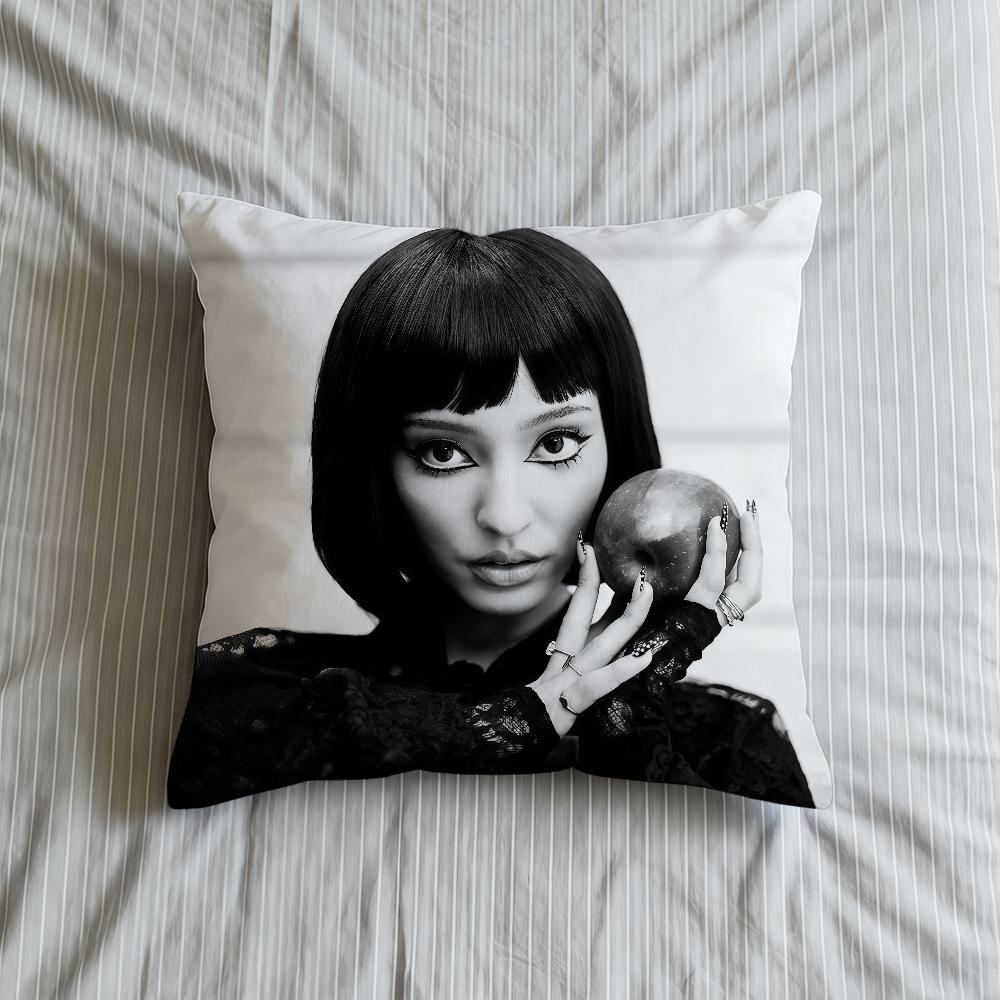 Cushion Cover FILM Soft Case Sofa Living Faouzia NOIR Room Home Comfortable Office Decor Protective Pillow