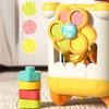 Cartoon Elephant Truck Toy Shape Sorting Matching Color Cognition Stacking Fine Motor Skills Busy Cube Sensory Toy Toddlers Boys