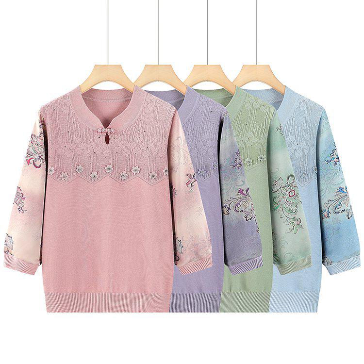 2026 Summer Short-Sleeved T-Shirt for Middle-aged Women - Stylish Top 3XL