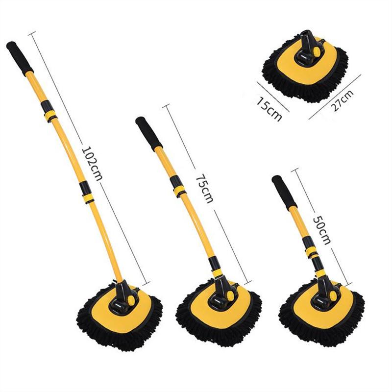 New Car Cleaning Brush Telescoping Long Handle Washing Mop Chenille Broom Universal Car Brushes Tools Auto